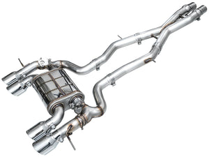 AWE Tuning 2023 + BMW G87 M2 SwitchPath Edition Exhaust - Chrome Silver Tips