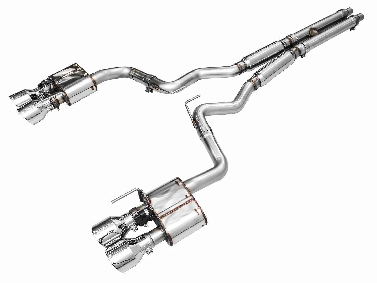 AWE Tuning 2021 - 2023 Ford Mustang Mach 1 SwitchPath Cat Back Exhaust w/ Quad Chrome Silver Tips