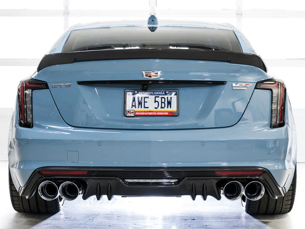 AWE 2022 + Cadillac CT5-V Blackwing SwitchPath Exhaust - Chrome Silver Tips