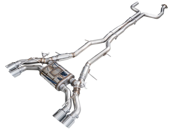 AWE 2022 + Cadillac CT5-V Blackwing SwitchPath Exhaust - Chrome Silver Tips