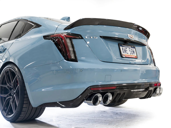 AWE 2022 + Cadillac CT5-V Blackwing SwitchPath Exhaust - Chrome Silver Tips