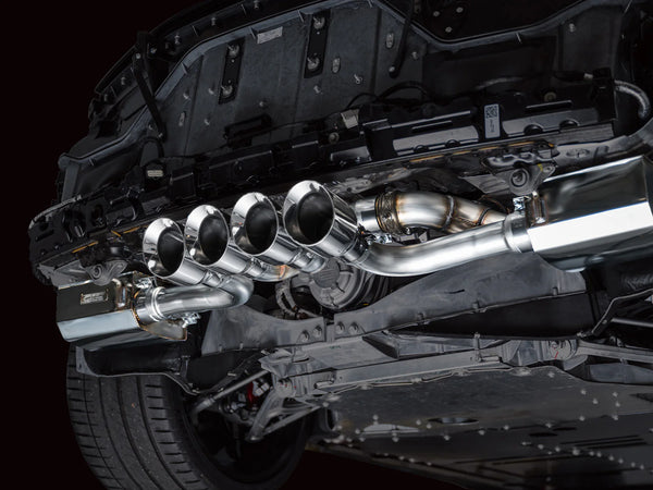 AWE 2023 + Chevrolet C8 Corvette Z06 5.5L SwitchPath Exhaust System - Chrome Silver Tips
