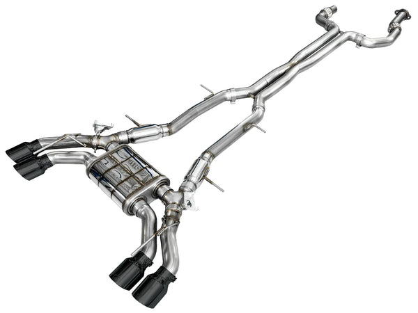 AWE Tuning 2021+ Cadillac CT4-V Blackwing SwitchPath Exhaust - Diamond Black Tips