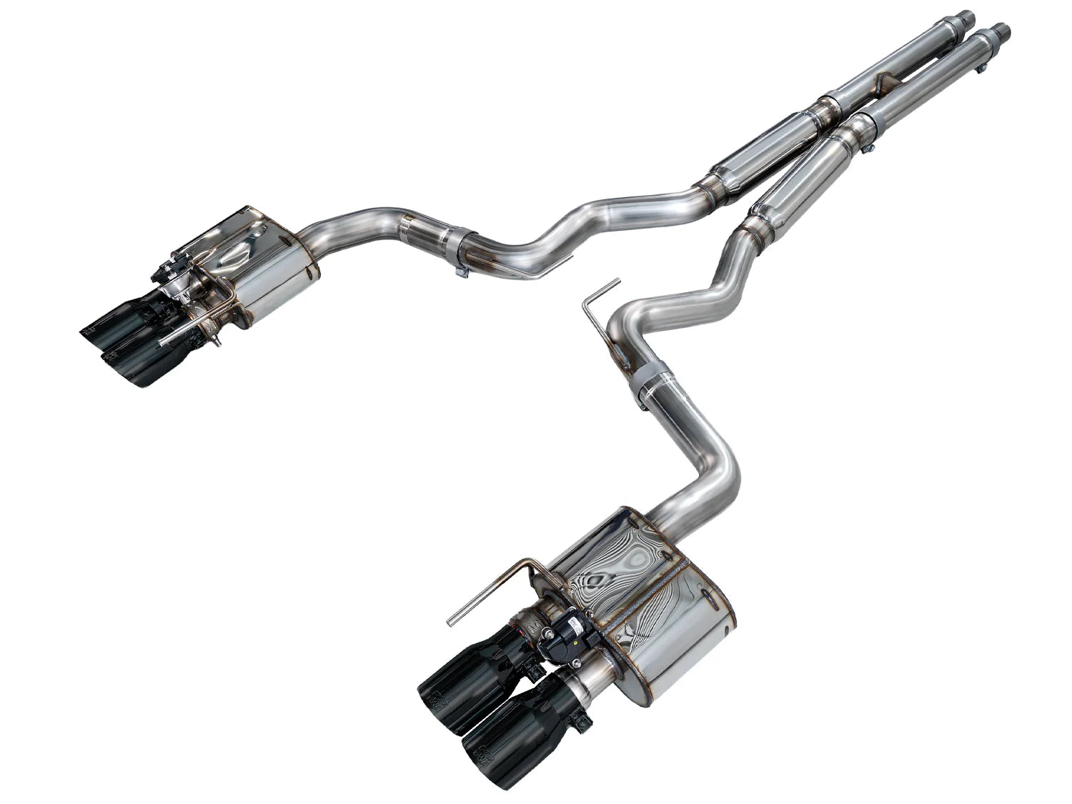 AWE  2018 - 2023 S550 Mustang GT SwitchPath Exhaust - Diamond Black Tips