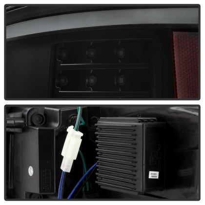 xTune 2009 - 2014 Ford F-150 Light Bar LED Tail Lights - Black Smoke (ALT-JH-FF15009-LBLED-BSM)