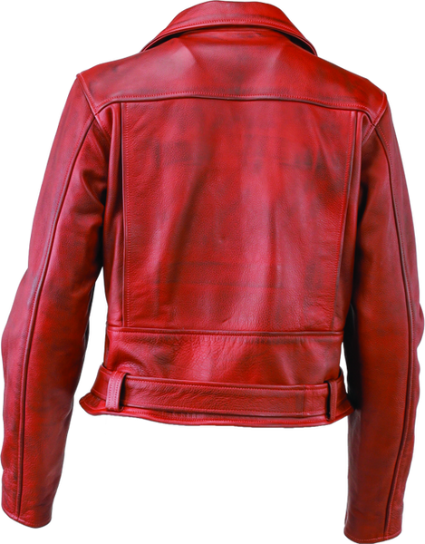 Kuryakyn Leather By River Road Arabian Spice Leather Jacket Red Womens