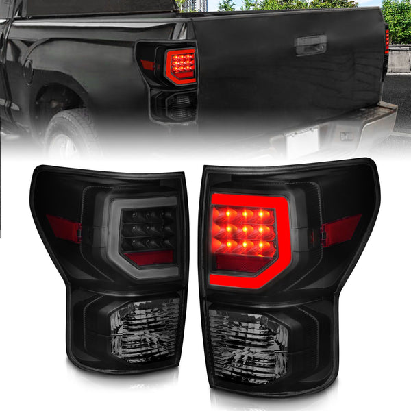 Anzo 2007 - 2013 Toyota Tundra Full LED Tailights Black Housing Smoke Lens G2 (w/C Light Bars)
