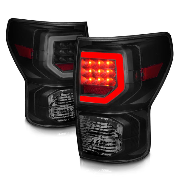 Anzo 2007 - 2013 Toyota Tundra Full LED Tailights Black Housing Smoke Lens G2 (w/C Light Bars)