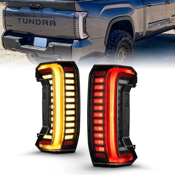 ANZO 2022 - 2024 Toyota Tundra (Does Not Fit LED Seq. Models) Z-Series Full LED Tail Lights - Pair