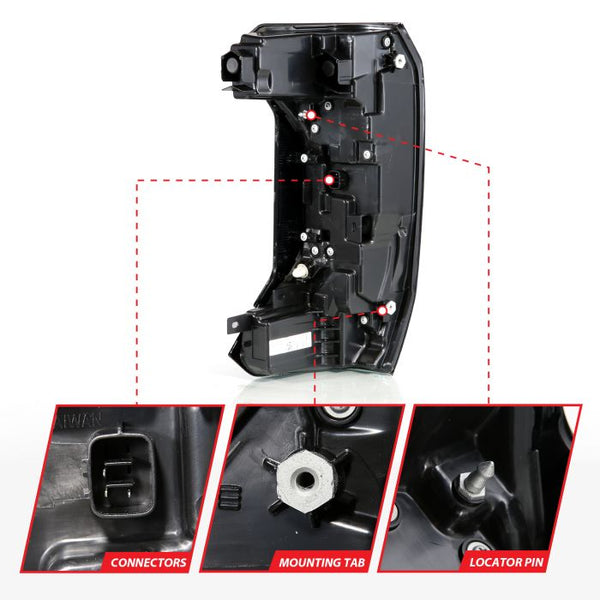 ANZO 2022 - 2024 Toyota Tundra (Does Not Fit LED Seq. Models) Z-Series Full LED Tail Lights - Pair