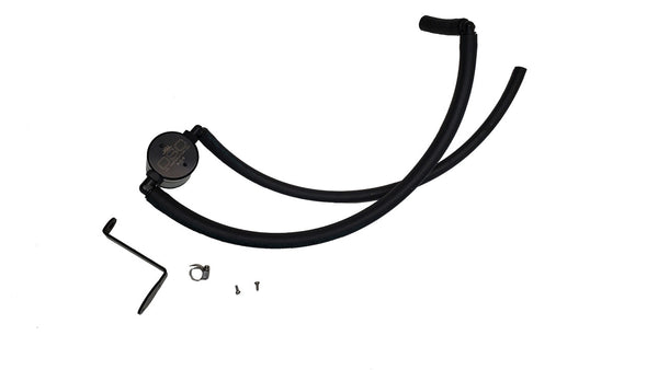 J&L 2022 - 2023 Hyundai Elantra N 2.0L Oil Separator 3.0 Passenger Side - Black Anodized / Clear