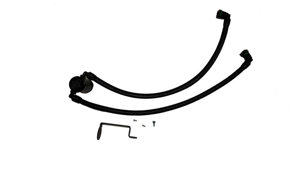 J&L 2023-2026 Chevrolet Corvette Z06 COUPE Oil Separator 3.0 PCV Side - Clear / Black Anodized