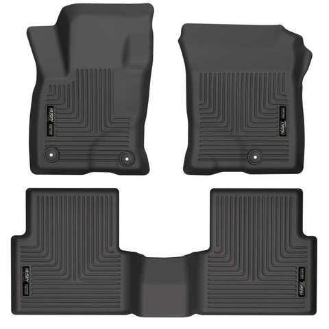 Husky Liners 2021 + Ford Bronco Sport WeatherBeater Front & 2nd Seat Floor Liners (Black)