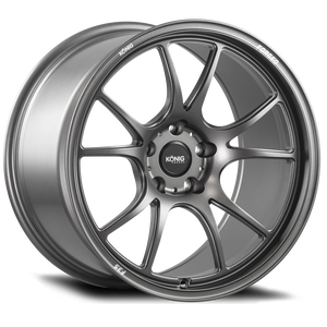 Konig Forged F3S 18X12 5X114.3 ET20 Satin Charcoal Knurled Bead