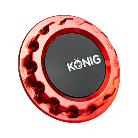 Konig MRK1 Anodized Red Gear Center Cap w/ Logo
