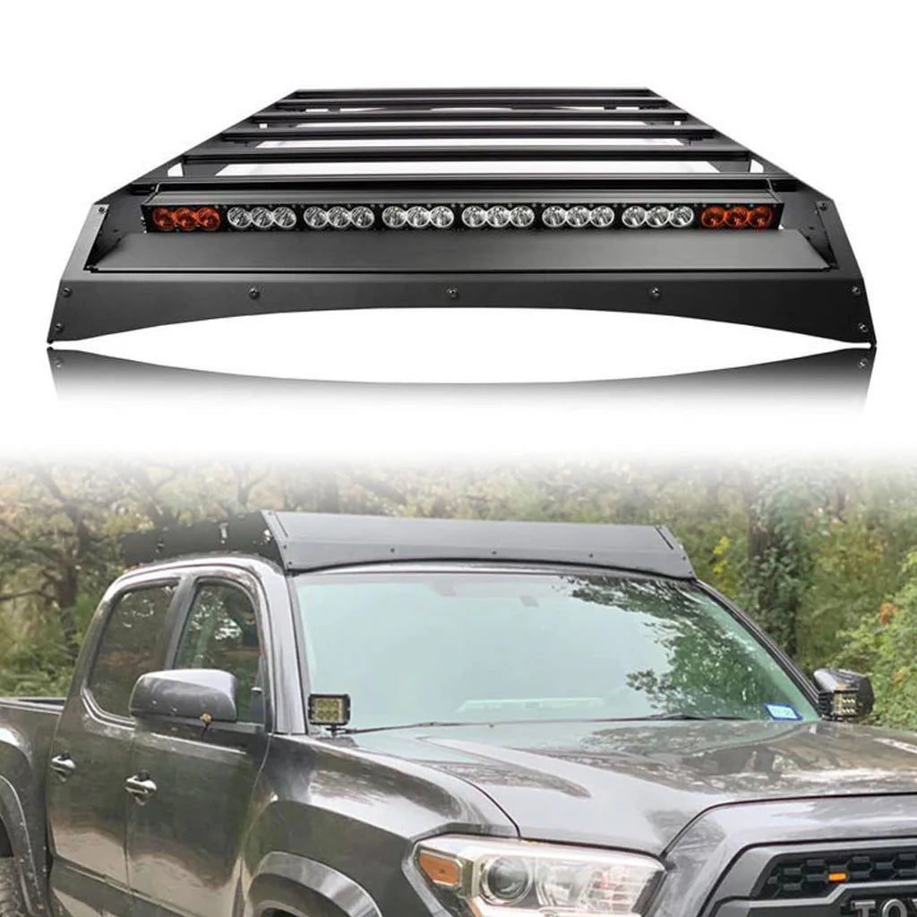 Cali Raised 2005 - 2023 Toyota Tacoma Premium Roof Rack-Tall Switch/Wiring/No Switch/Light Kit