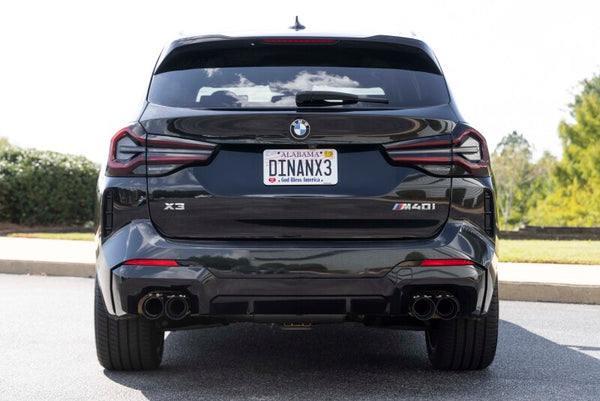 Dinan 2018 - 2025 BMW X3 M40i/X4 M40i (G01/G02) Valved Catback Exhaust System - Black Tips