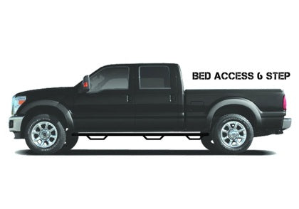 N-Fab Nerf Step 2017 - 2026 Ford F-250/F-350 Super Duty SuperCab 8ft Bed - Tex. Black - Bed Access - 3in