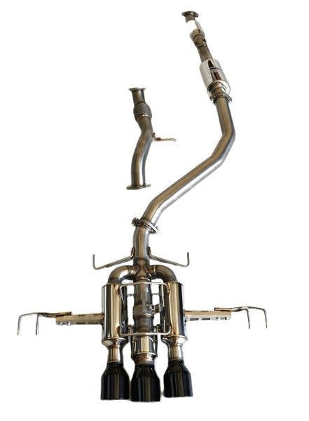 Invidia 2022 + Honda Civic Type-R FL5 R400 Single Layer Black Tip Catback