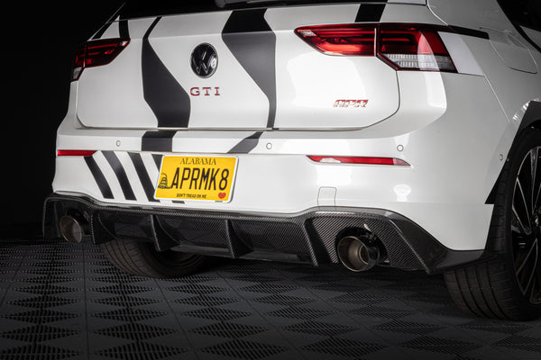 APR 2022 - 2024 Volkswagen GTI (MK8) Carbon Fiber Rear Diffuser