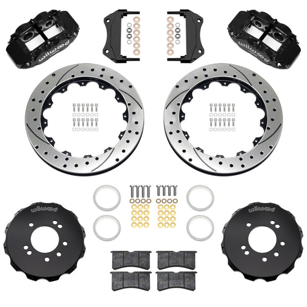 Wilwood 89-98 Nissan 240SX/89-94 Skyline/90-96 300ZX Superlite 6R Front BBK w/ 12.88in D/S Rotors - Black