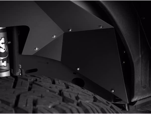 Rugged Ridge Inner Fender Liners Front Aluminum Black 2018 + Jeep Wrangler JL