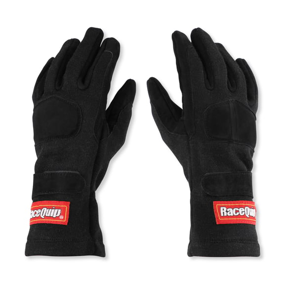 RaceQuip Black 2-Layer SFI-5 Gloves