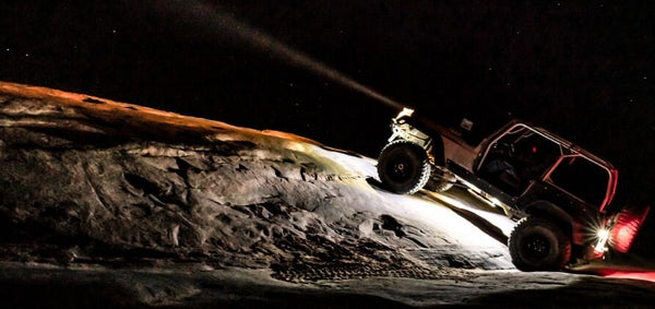 KC HiLiTES Cyclone V2 LED - Rock Light - 6-Light System - Clear - 5W Flood Beam