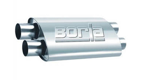 Borla 2.50in Dual In/Out 19in x 9.5in x 4in PRO-XS Muffler