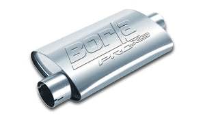 Borla Universal Center/Offset Oval 2.25in Tubing 14in x 4in x 9.5in PRO-XS Notched Muffler