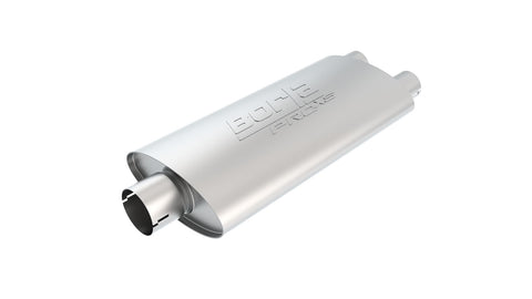 Borla Universal Center/Dual Oval 3in In/2.25in Out 19in x 4in x 9.5in Notched ProXS Muffler