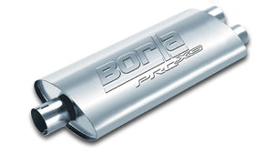 Borla Universal Center/Dual Oval 3in In / 2.5in Out 19in x 4in x 9.5in Notched PRO-XS Muffler