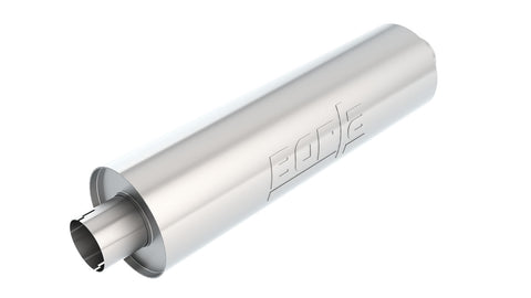 Borla Heavy Duty (Truck) Muffler - 3in Center-Center 24in x 6.75in Round (Notched)