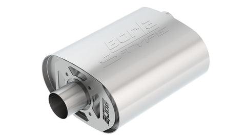 Borla CrateMuffler Ford Coyote 5.0L S-Type 2.5in Offset/Center 12inx6inx10.34in Muffler