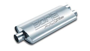 Borla Pro-XS 3in, 2-1/2in, 19in x 9-1/2in x 4in Oval Cen/Dual Turbo XL Muffler