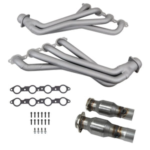 BBK 2016 - 2024 Chevy Camaro SS LT1  1-7/8 Long Tube Headers w/High Flow Catalytic Converters (Ti Ceramic)