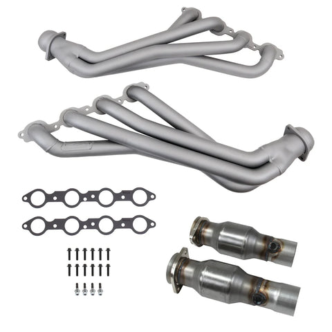 BBK 2016 - 2024 Chevy Camaro SS LT1  1-7/8 Long Tube Headers w/High Flow Catalytic Converters (Ti Ceramic)