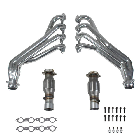 BBK 2016 - 2024 Chevy Camaro SS LT1 1-7/8 Headers w/High Flow Catalytic Converters (Silver Ceramic)