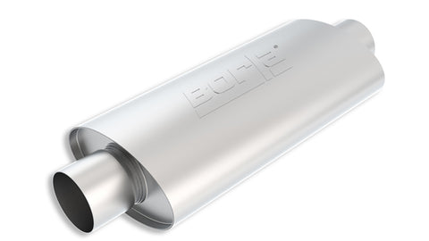 Borla XR-1 Racing Sportsman 3.5in. Outlet / 3.5in Inlet Oval Muffler - 5in Diameter x 15in Length