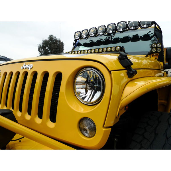KC HiLiTES 2007 - 2018 Jeep JK (Not for Rubicon/Sahara) 7in. Gravity LED DOT Headlight (Pair Pack System)