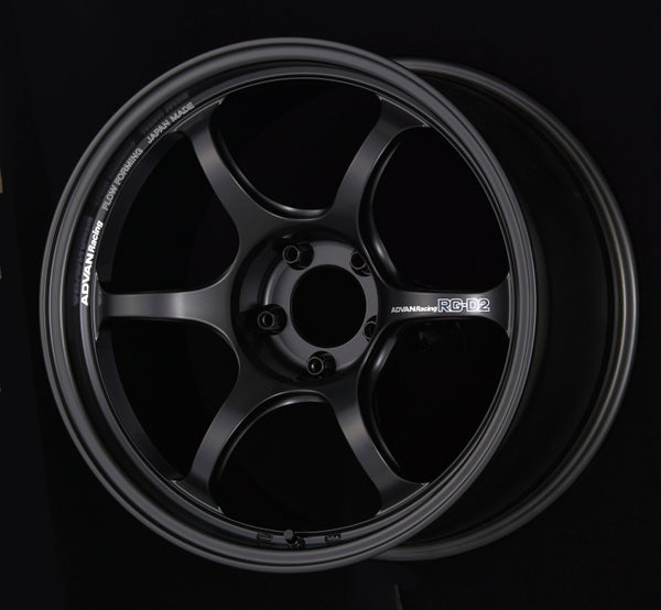 Advan RG-D2 15x7.0 +42 4x100 Semi Gloss Black Wheel