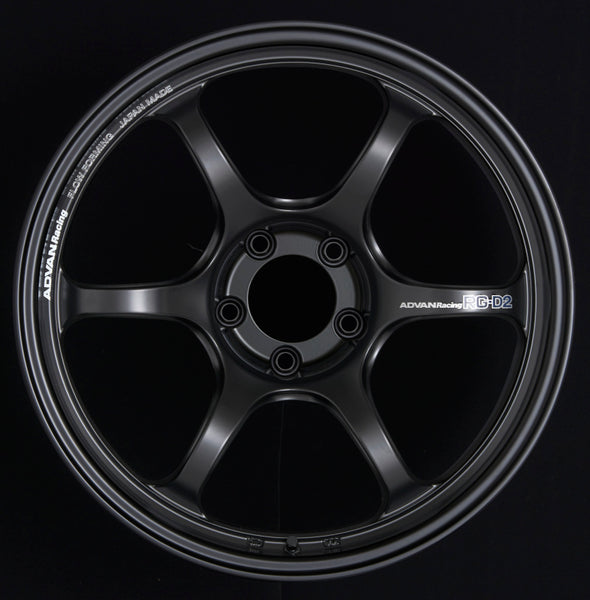 Advan RG-D2 15x7.0 +42 4x100 Semi Gloss Black Wheel