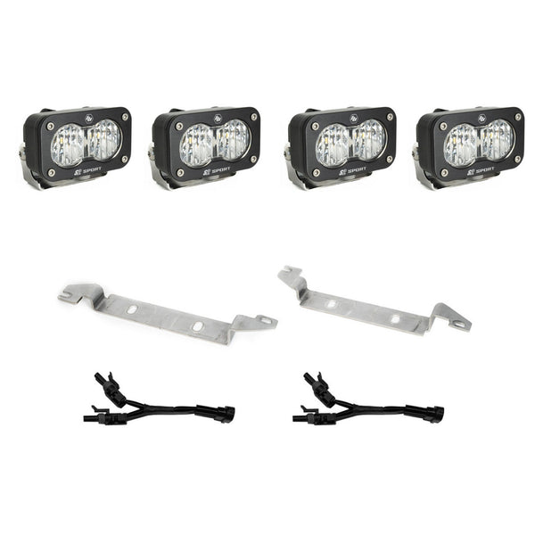 Baja Designs 2025 Toyota 4Runner S2 Sport Fog Pocket Light Kit - Clear