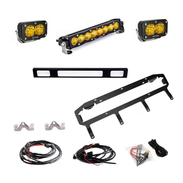 Baja Designs 2025 + Toyota 4Runner TRD Pro / Trailhunter 10in Pro S2 Pro Grille Light Replacement Kit - Amber