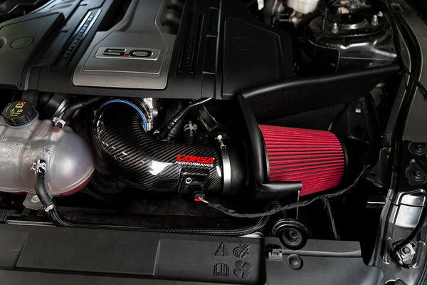 Corsa 2018 - 2023 Ford Mustang GT 5.0L V8 DryTech 3D Open Element Carbon Fiber Air Intake - Black