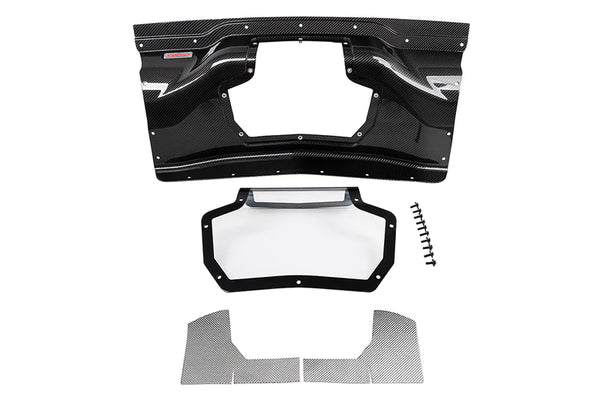 Corsa 2020+ Chevrolet Corvette C8/Z06 Carbon Fiber Air Intake Trunk Panel with Polycarbonate Window