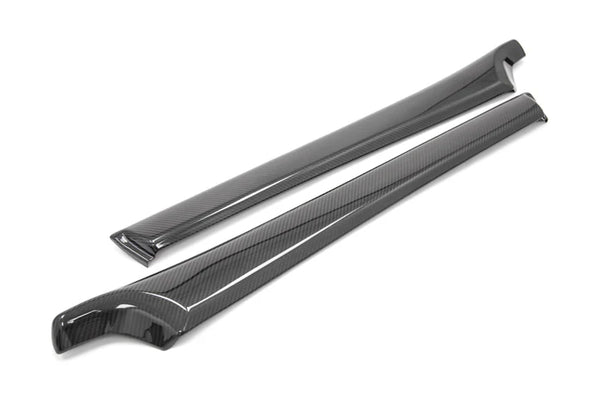 OLM LE Dry Carbon Front Door Trim Upper Panels - 2015 - 2021 WRX / STI