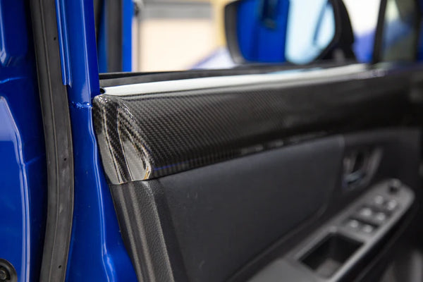 OLM LE Dry Carbon Front Door Trim Upper Panels - 2015 - 2021 WRX / STI