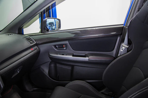 OLM LE Dry Carbon Front Door Trim Upper Panels - 2015 - 2021 WRX / STI