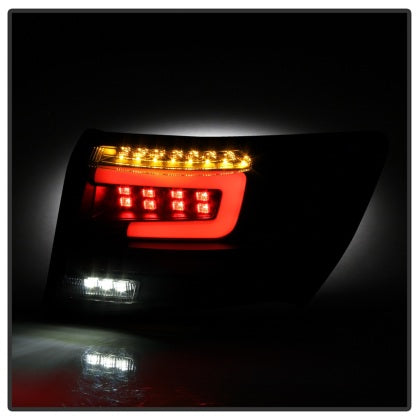 Spyder 2008 - 2011 Subaru Impreza WRX 4DR LED Tail Lights - Black ALT-YD-SI084D-LED-BK